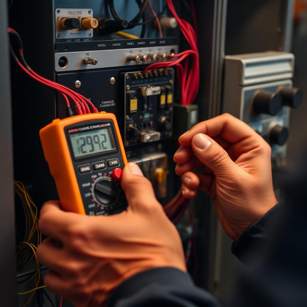 Furnace system being evaluated during a residential service visit in Lake Stevens Washington